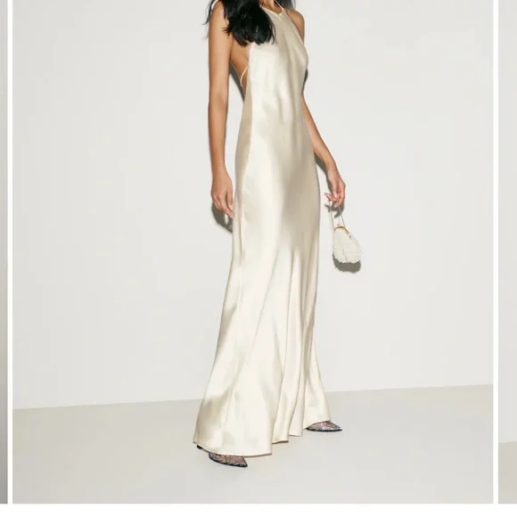 Reformation Ivory Silk Wedding Dress - Picture 4 of 10